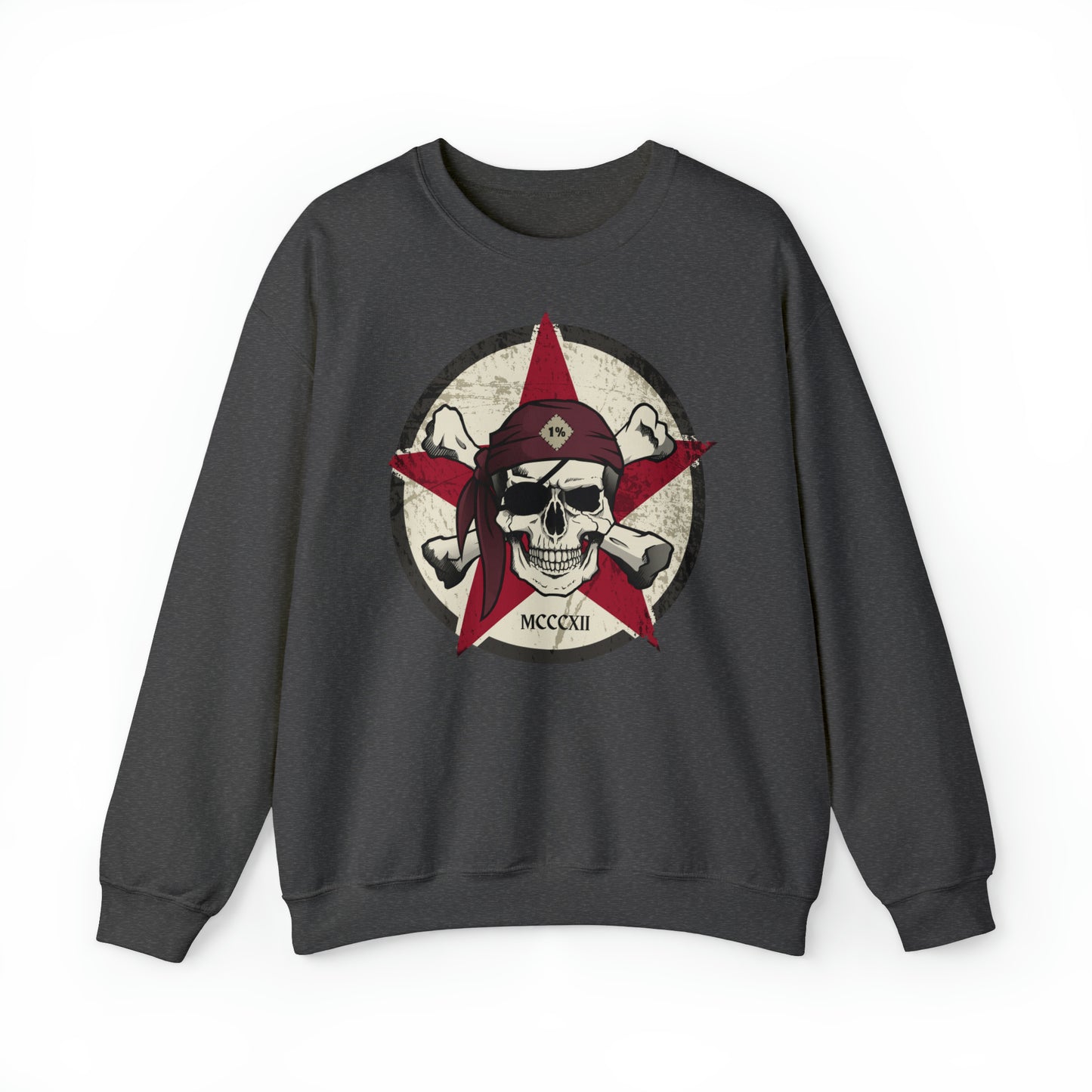 Unisex Sweatshirt Outlaw Biker Skull