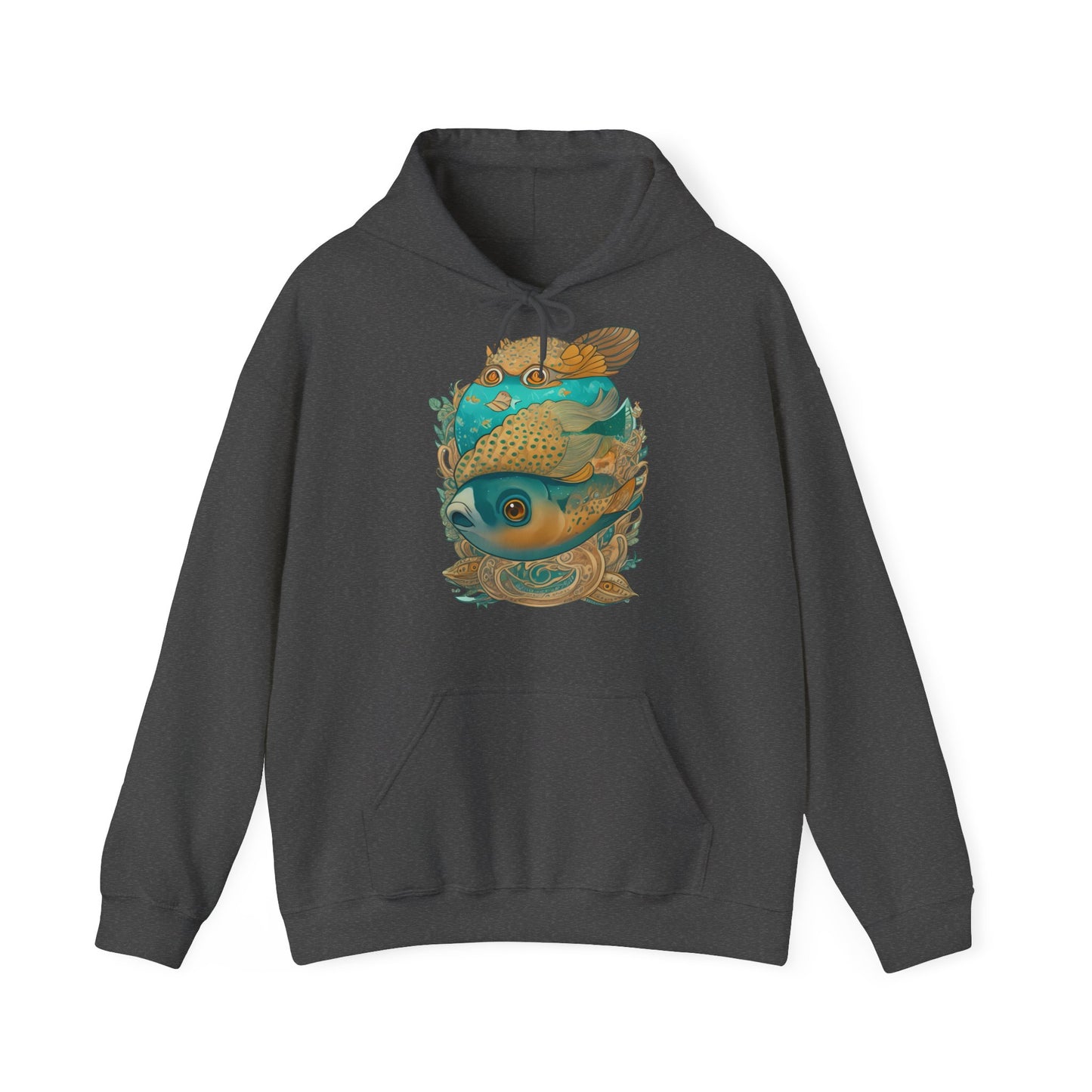 Unisex Hoodie Surrealistische Fische