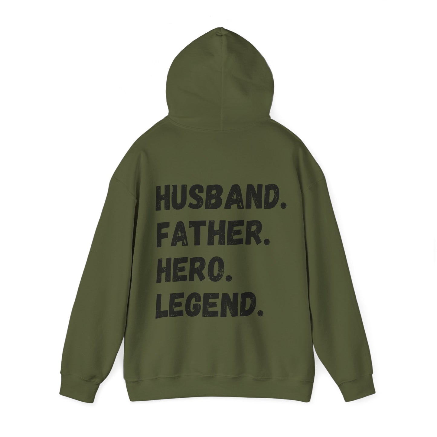 Unisex Hoodie Husband. Father. Hero. Legend.