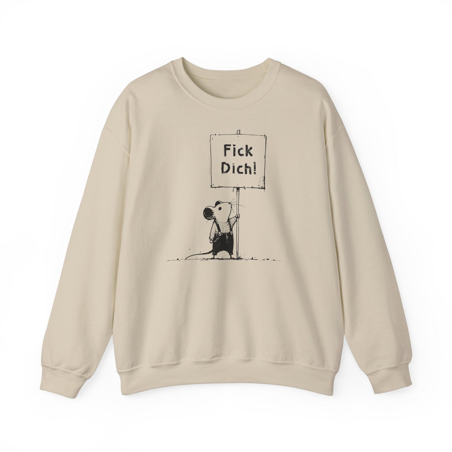 Unisex Sweatshirt Fick Dich! Maus