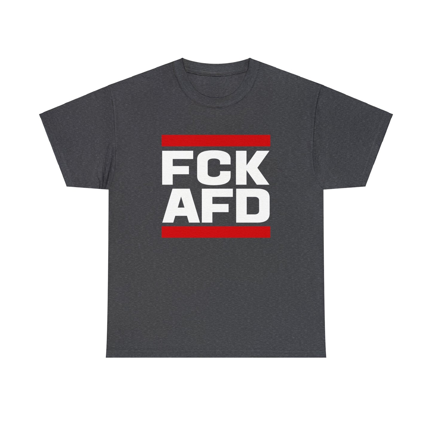 Unisex T-Shirt FCK AFD Classic Design mit roten Balken