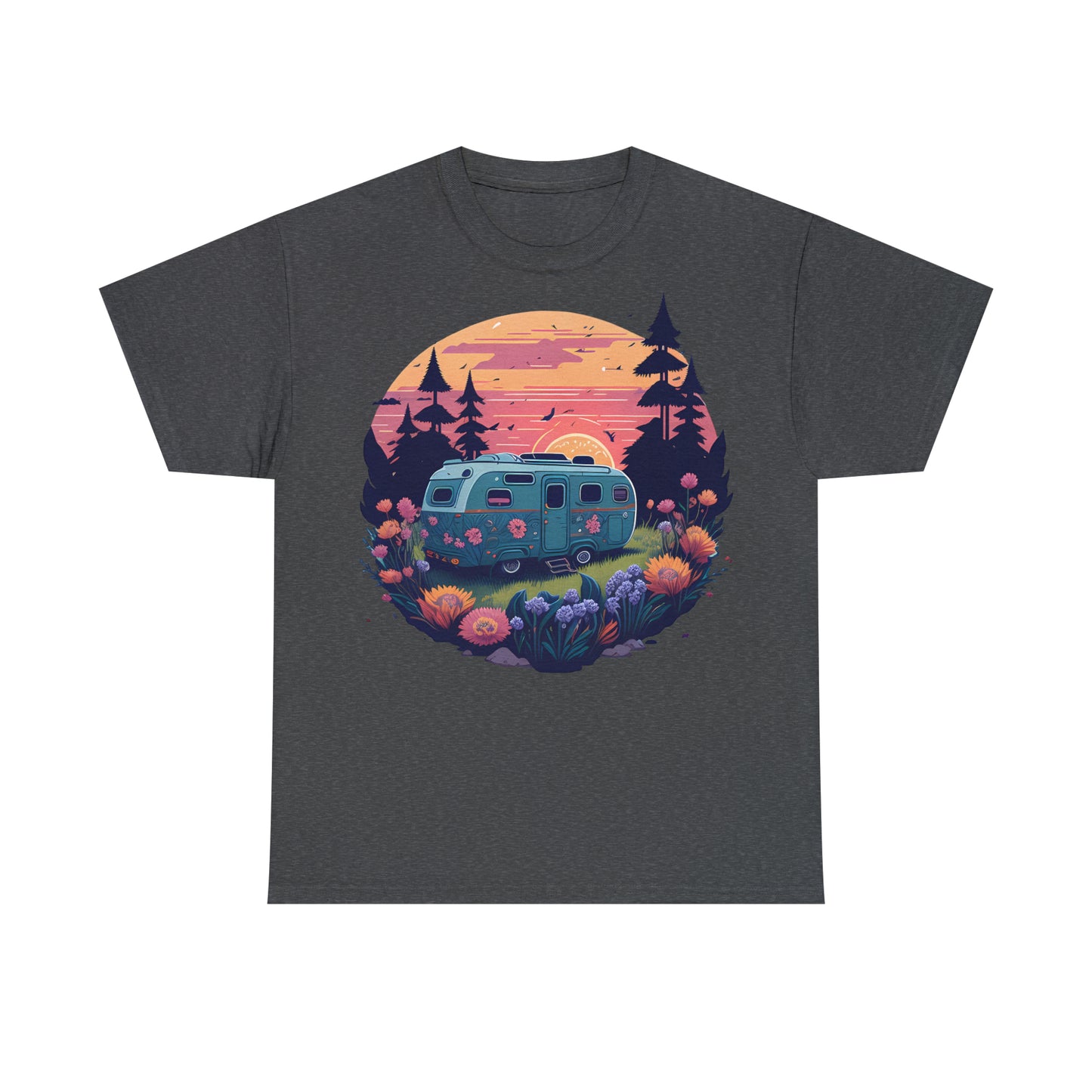 T-Shirt Camping in malerischer Wildnis