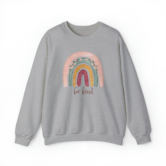 Unisex Sweatshirt Regenbogen be kind