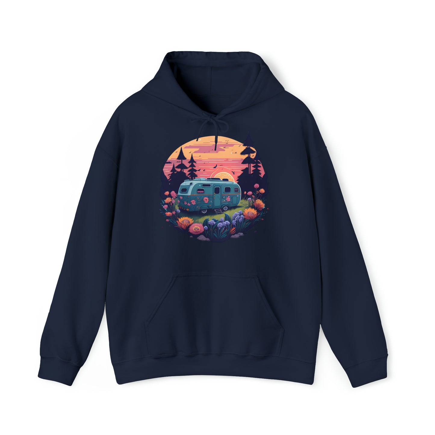 Unisex Hoodie Camping in malerischer Wildnis