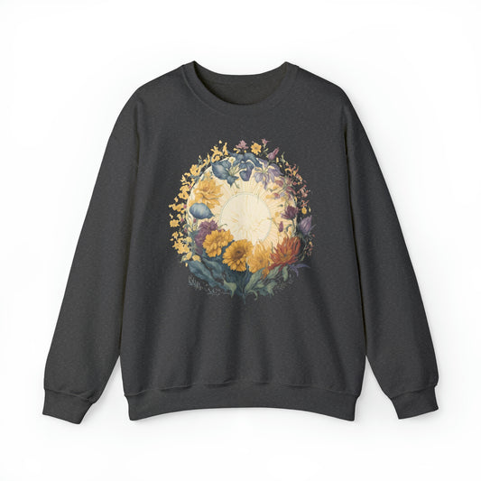 Unisex Sweatshirt Sonne und Wildblumen