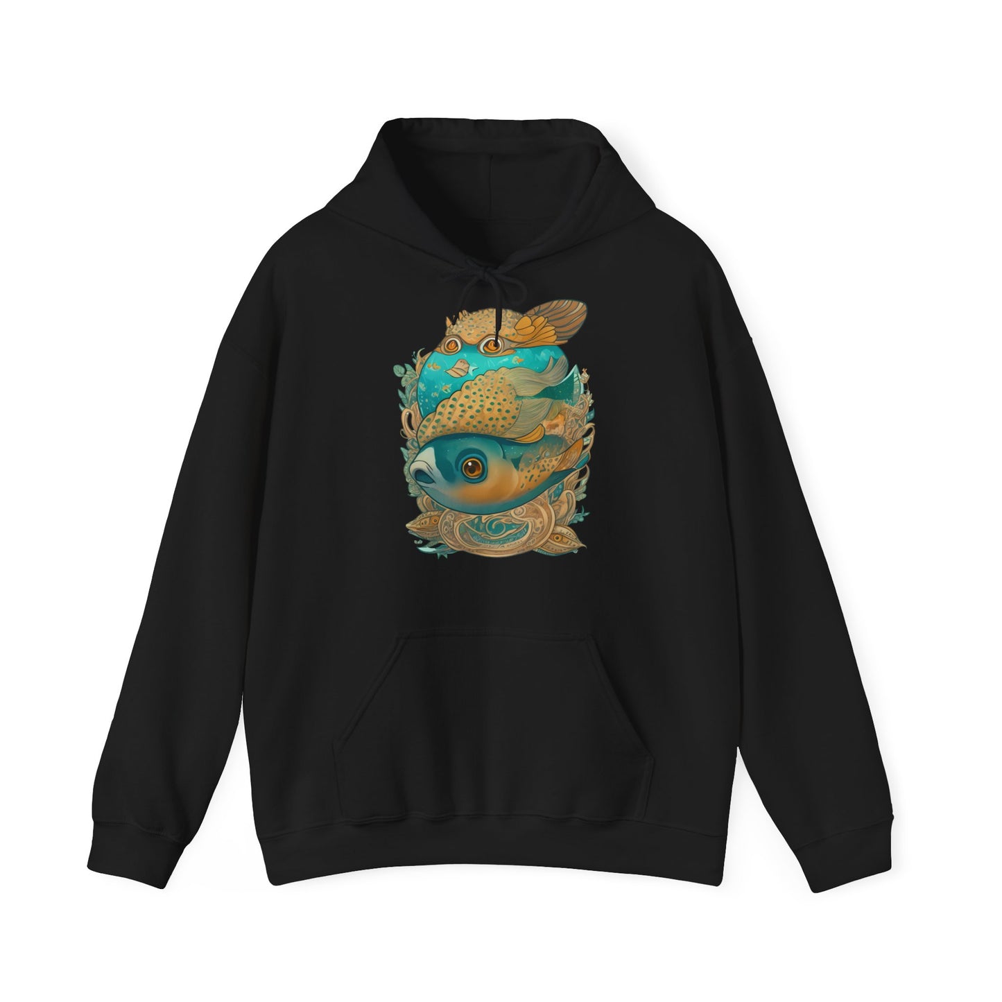 Unisex Hoodie Surrealistische Fische