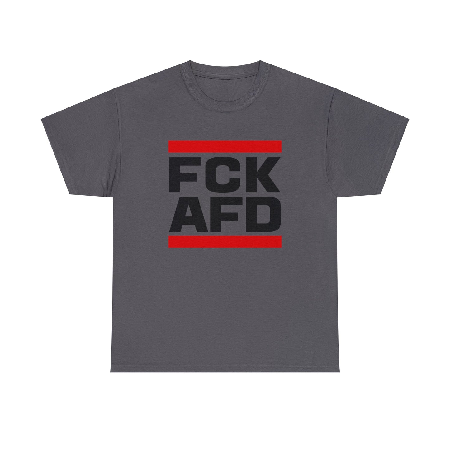 Unisex T-Shirt FCK AFD Classic Design mit roten Balken